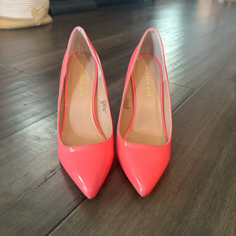 Madden Girl Pink Stiletto Heels Classic Pointed-Toe